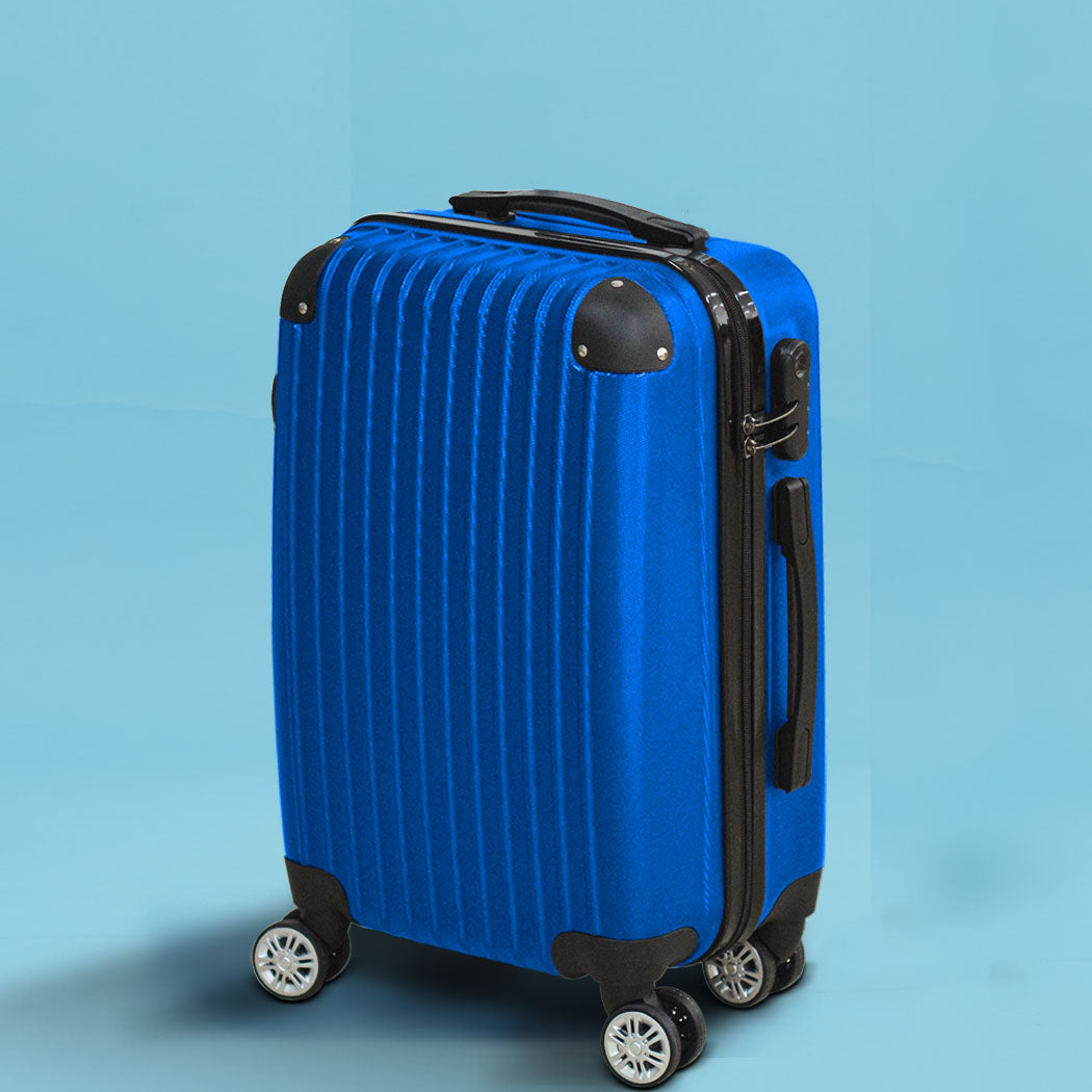 Slimbridge 28" Travel Luggage Suitcase Blue-1942352866748534791