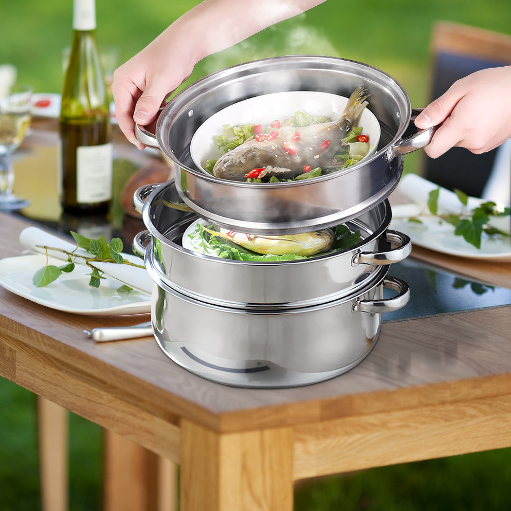 TOQUE Stainless Steel Steamer Meat Vegetable-1942352920024584198