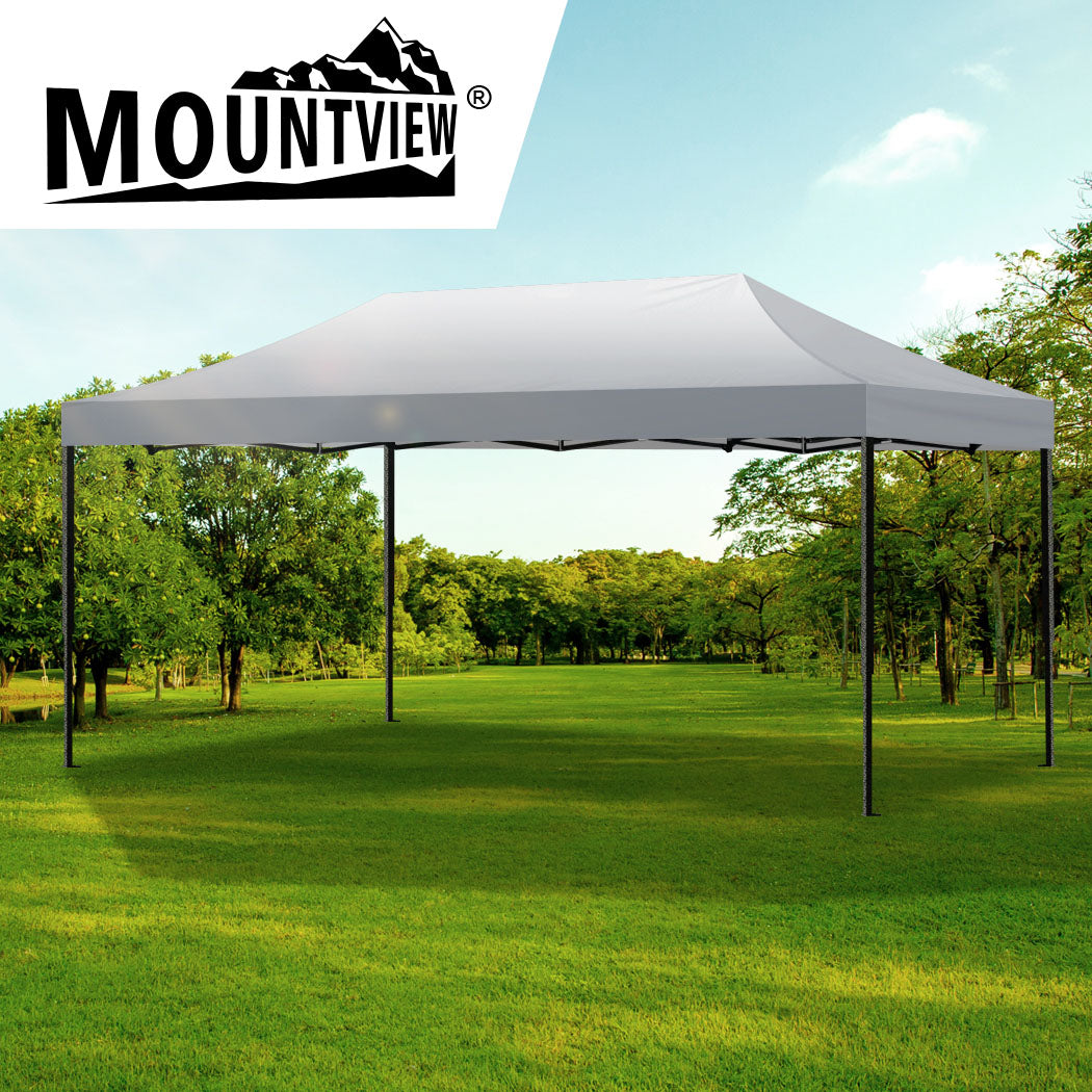 Mountview Gazebo Tent 3x6 Outdoor Marquee Black-1942353792452399111