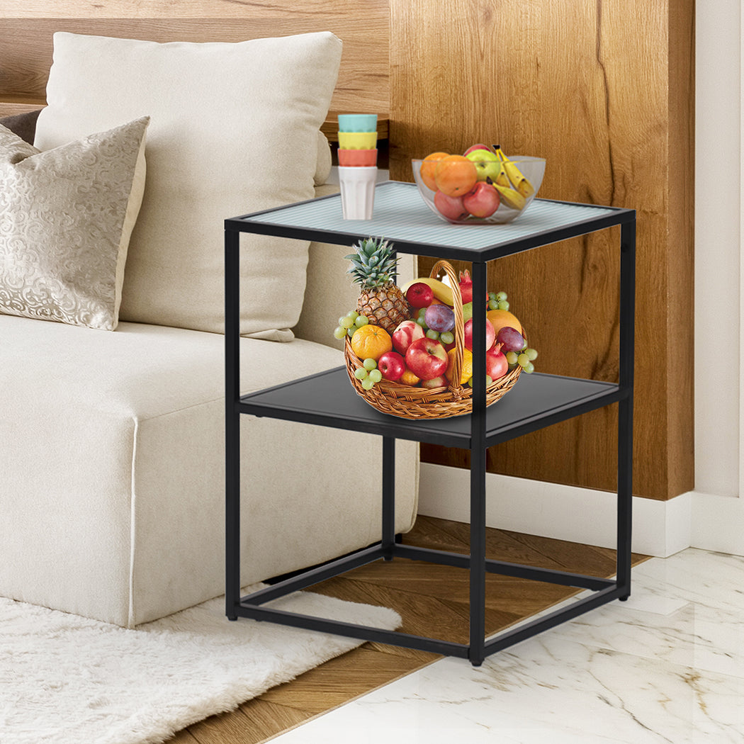 Levede Side Table Open Design Steel-1919892934111662087