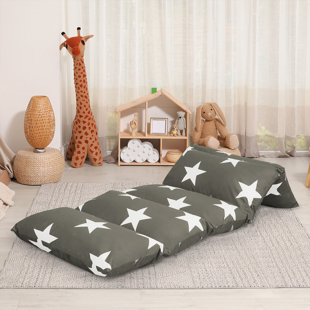 Dreamz Foldable Mattress Kids Pillow Dark Grey Medium-1910112947179491335