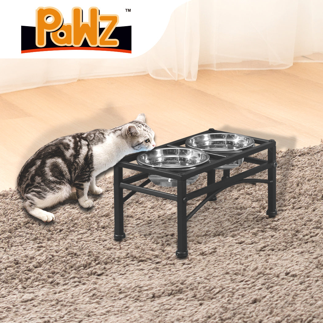 PaWz Dual Elevated Raised Pet Dog Feeder Small-1942353258685272070