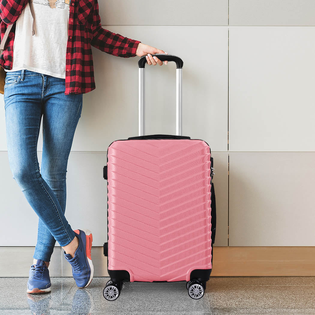 Slimbridge 20" Carry On Travel Luggage Rose 20 inch-1942352930770391047