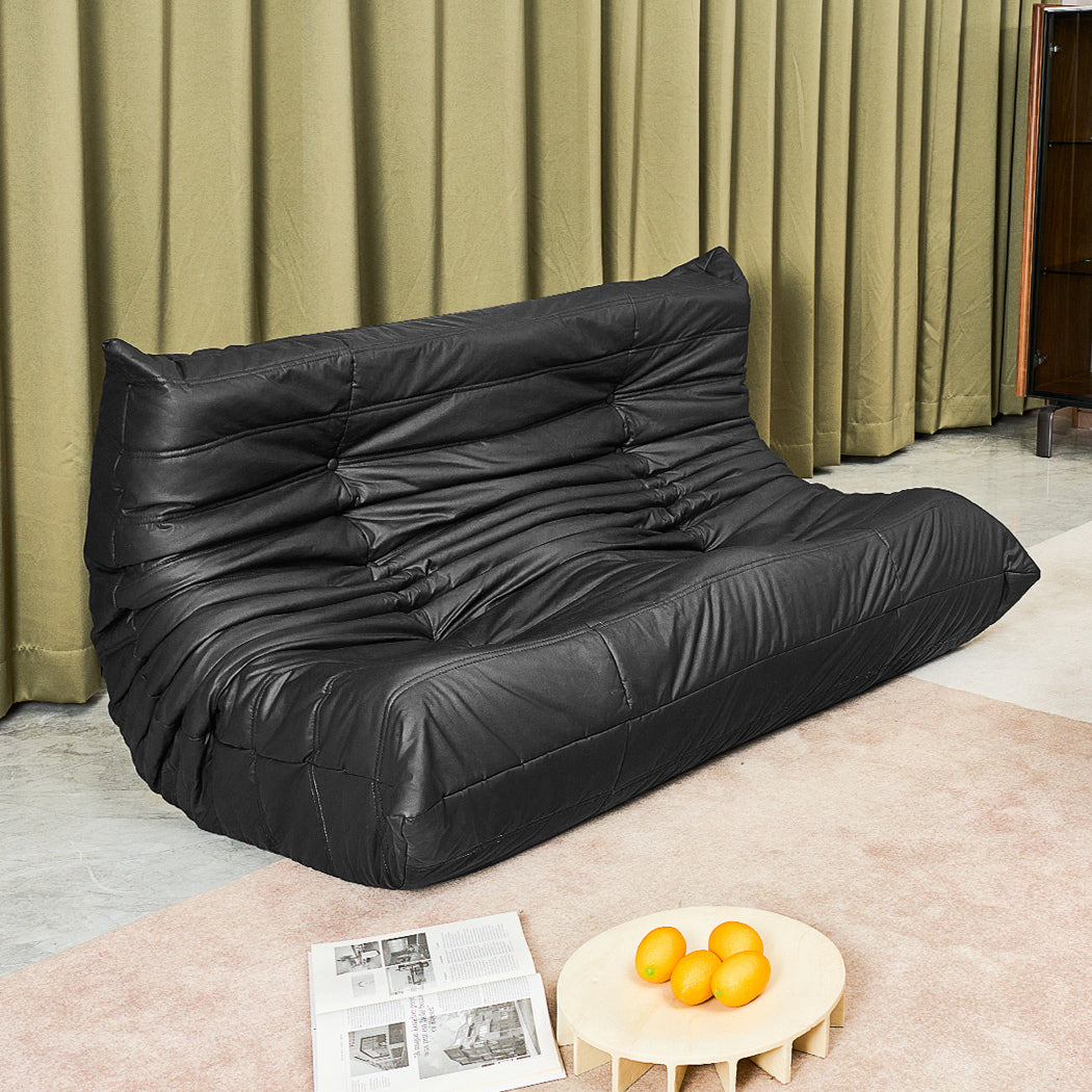 Levede 2 Seaters Floor Sofa Caterpillar Lounge-1910112348576813063