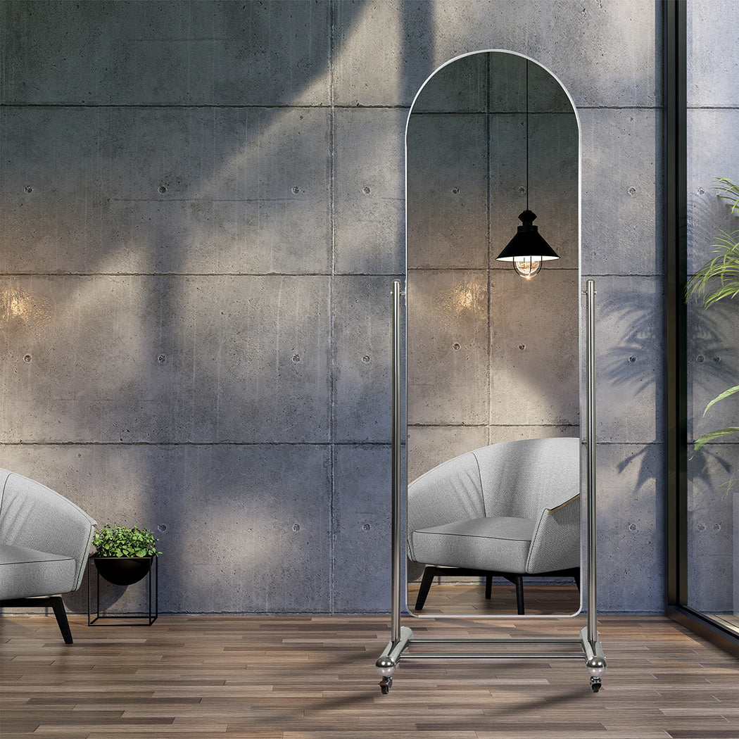Yezi 165CM Movable Arch Full Length Mirror-1942353651490230279