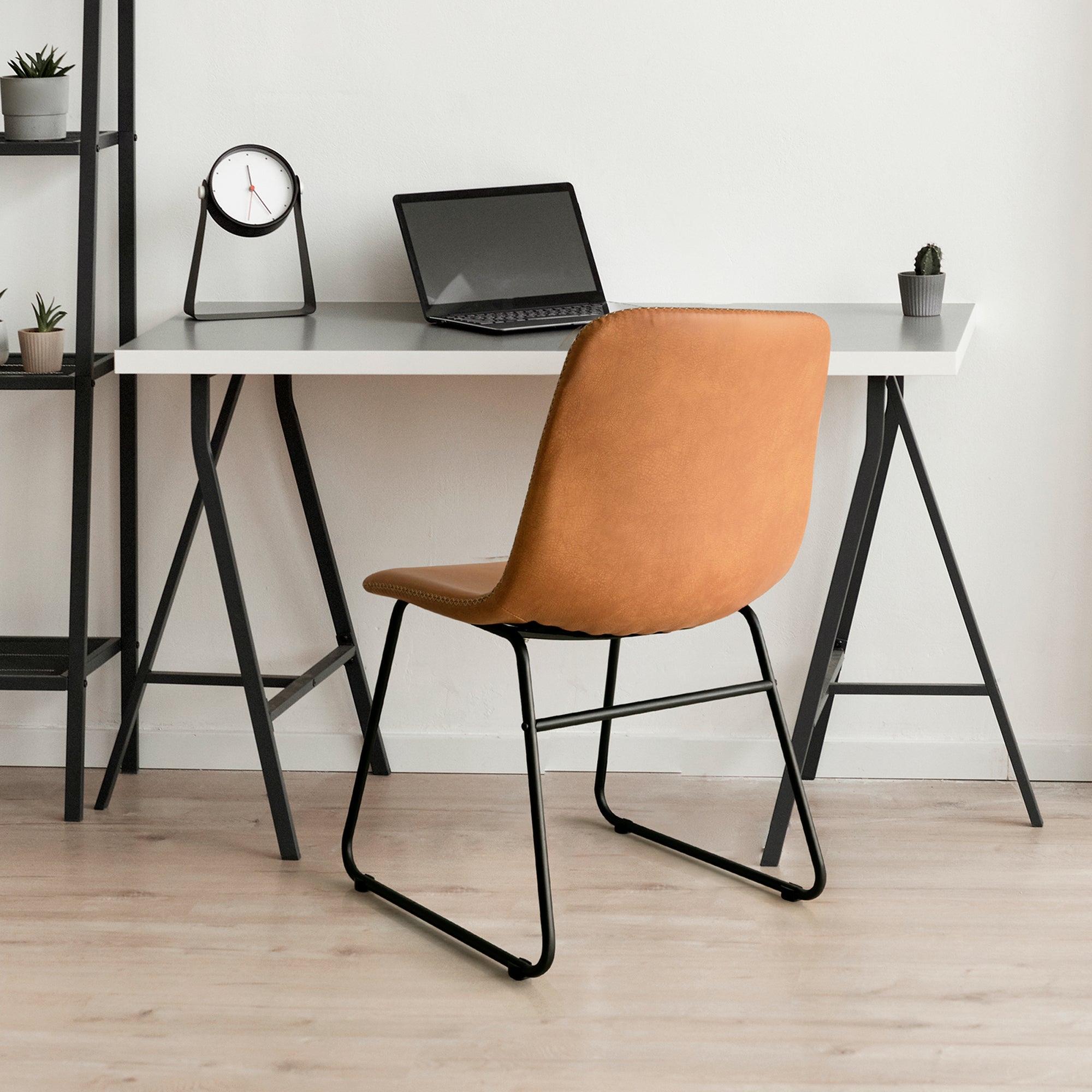 Levede 2x Dining Chairs Kitchen Table Brown-1910113301069697031