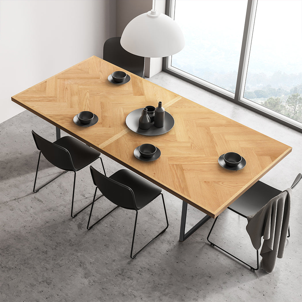 Levede Dining Table 1.8-2.4M Extendable-1919892935332204551