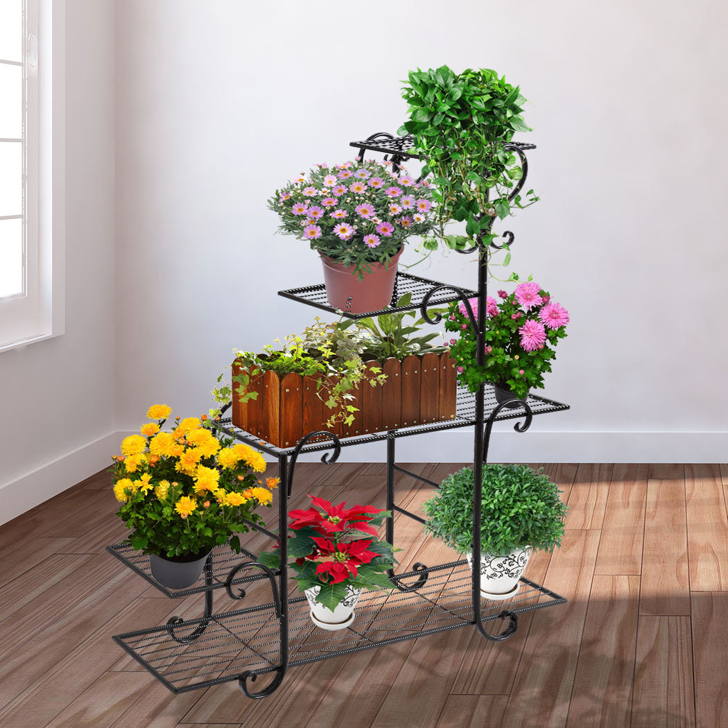 Levede Plant Stand Outdoor Indoor Metal Bronze-1942353740409475079