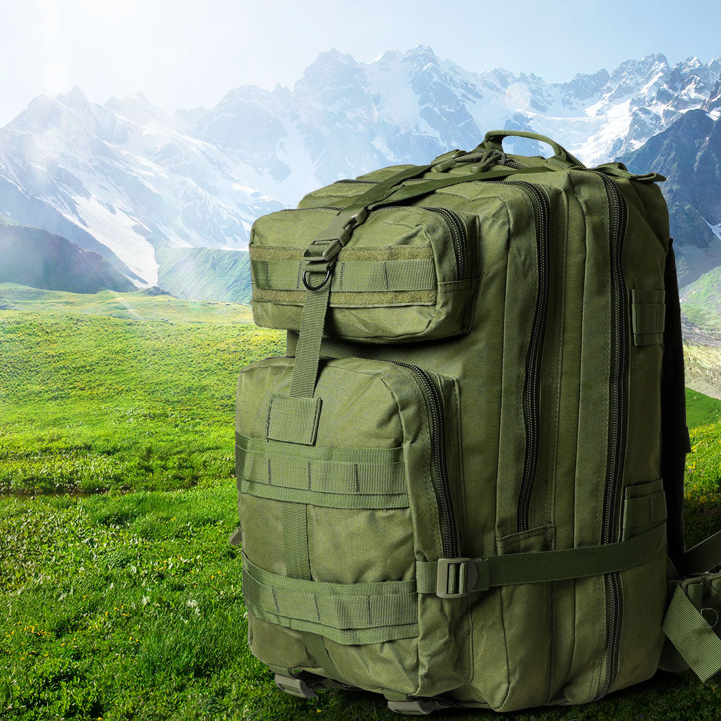 Slimbridge 40L Military Tactical Backpack Army green-1942352888558915591