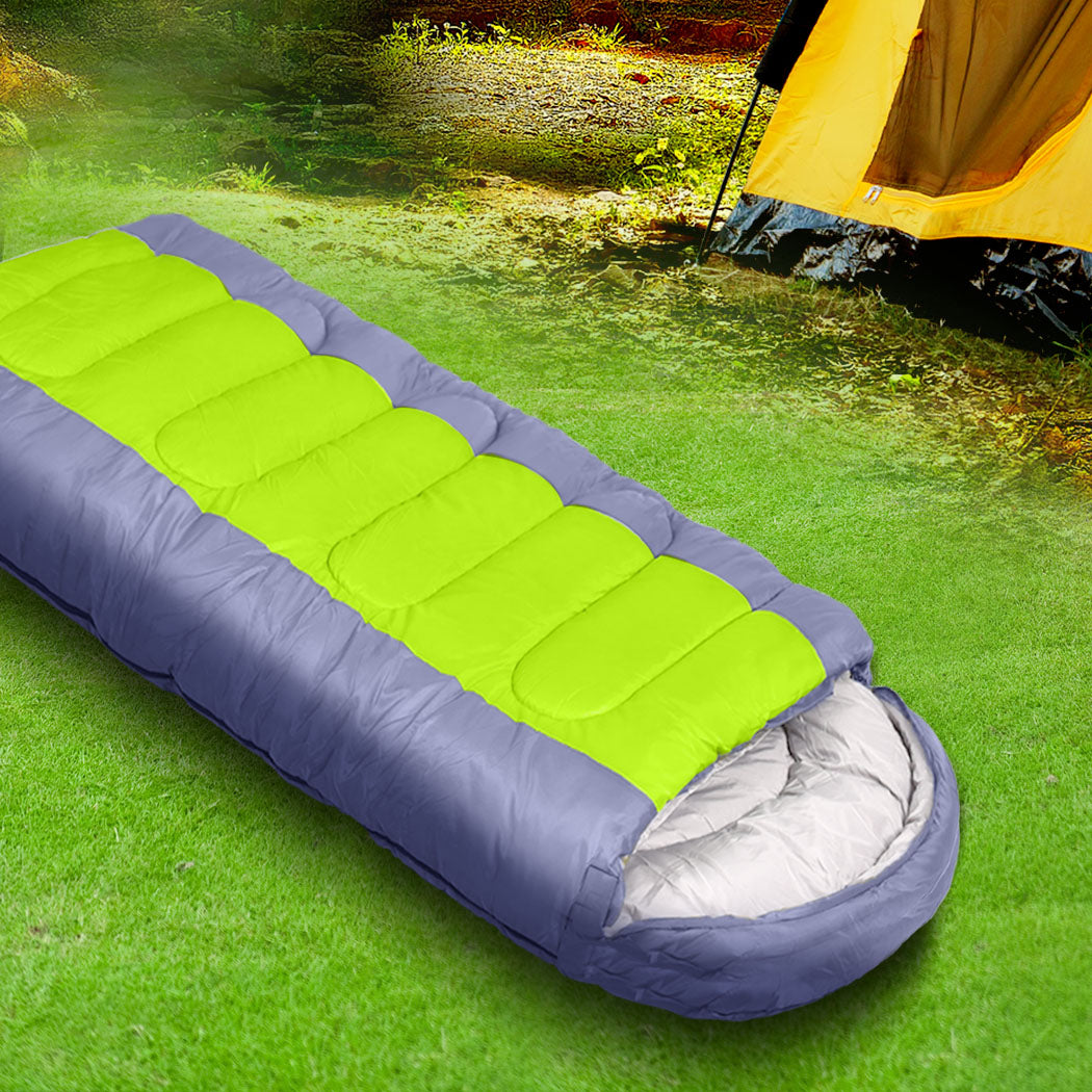 Mountview Sleeping Bag Outdoor Camping Grey-1942352888173039623