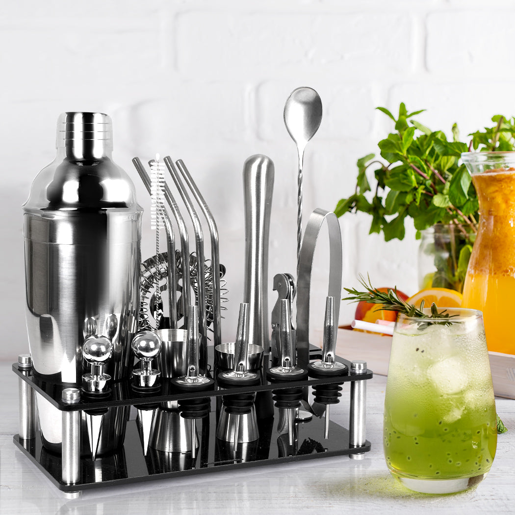 Cocktail Shaker Set Stainless Steel-1942353775138312199