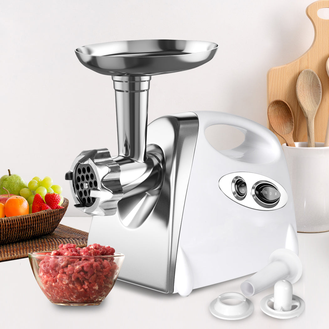 800W Electric Meat Grinder Mincer Sausage White-2006733080936714246