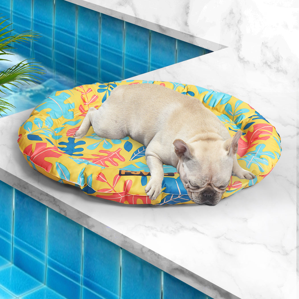 PaWz Pet Cool Gel Mat Cat Bed Dog Bolster L Large-1942353929287372807