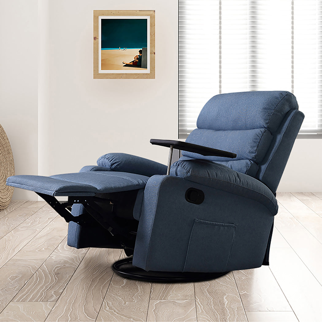 Levede Massage Chair Recliner Chairs Blue-1910112921329995783