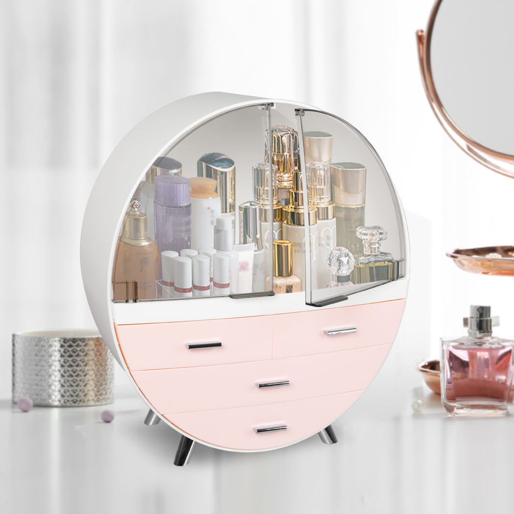 Makeup Case Holder Cosmetic Organiser Pink Large-1942353091349319687