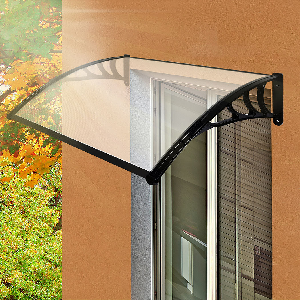 Mountview Window Door Awning Outdoor 1M X 1.2M Transparent 1x1.2M-1942353016363552775