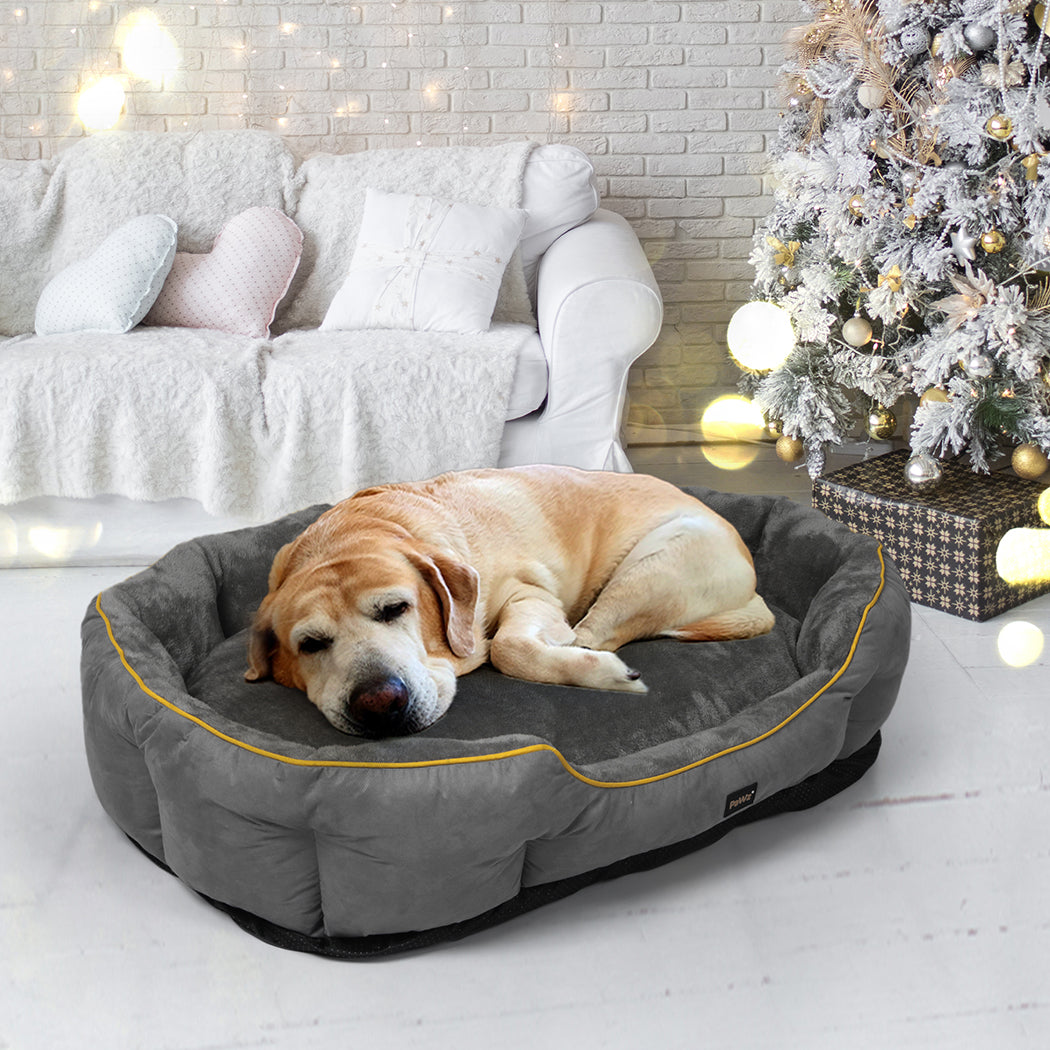 PaWz Electric Pet Heater Bed Heated XL Grey X-Large-1942352737819824135