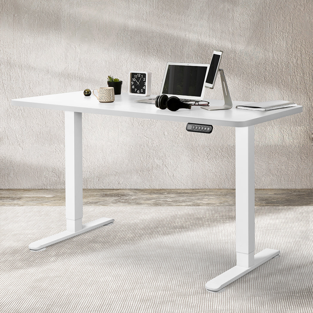 Levede Motorised Standing Desk Adjustable 120cm White 800x 1.5MM-1910112991592976391