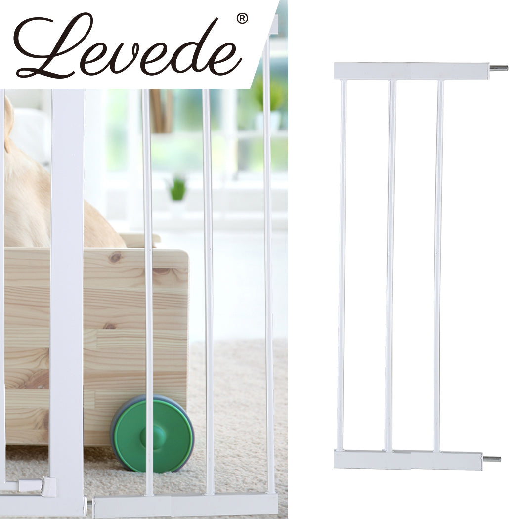 Levede Baby Safety Gate Adjustable Pet White 20cm Extension-1910113187513110535