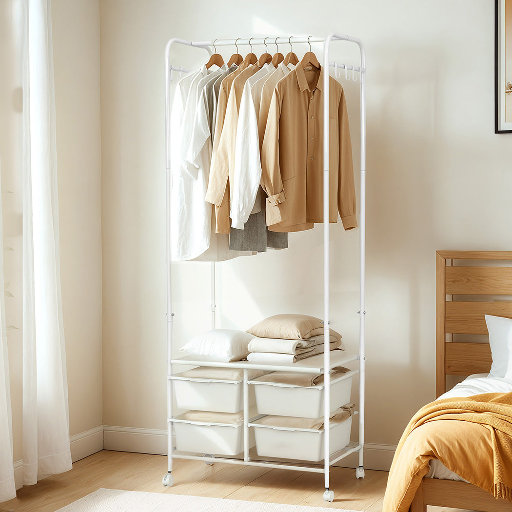 Levede 63CM Clothes Rack Stand Heavy Duty Hanging-1942353709266767879