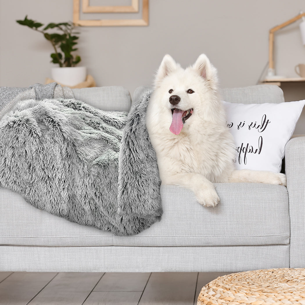 PaWz Dog Blanket Pet Cat Mat Puppy Warm Charcoal-1942352738214088711