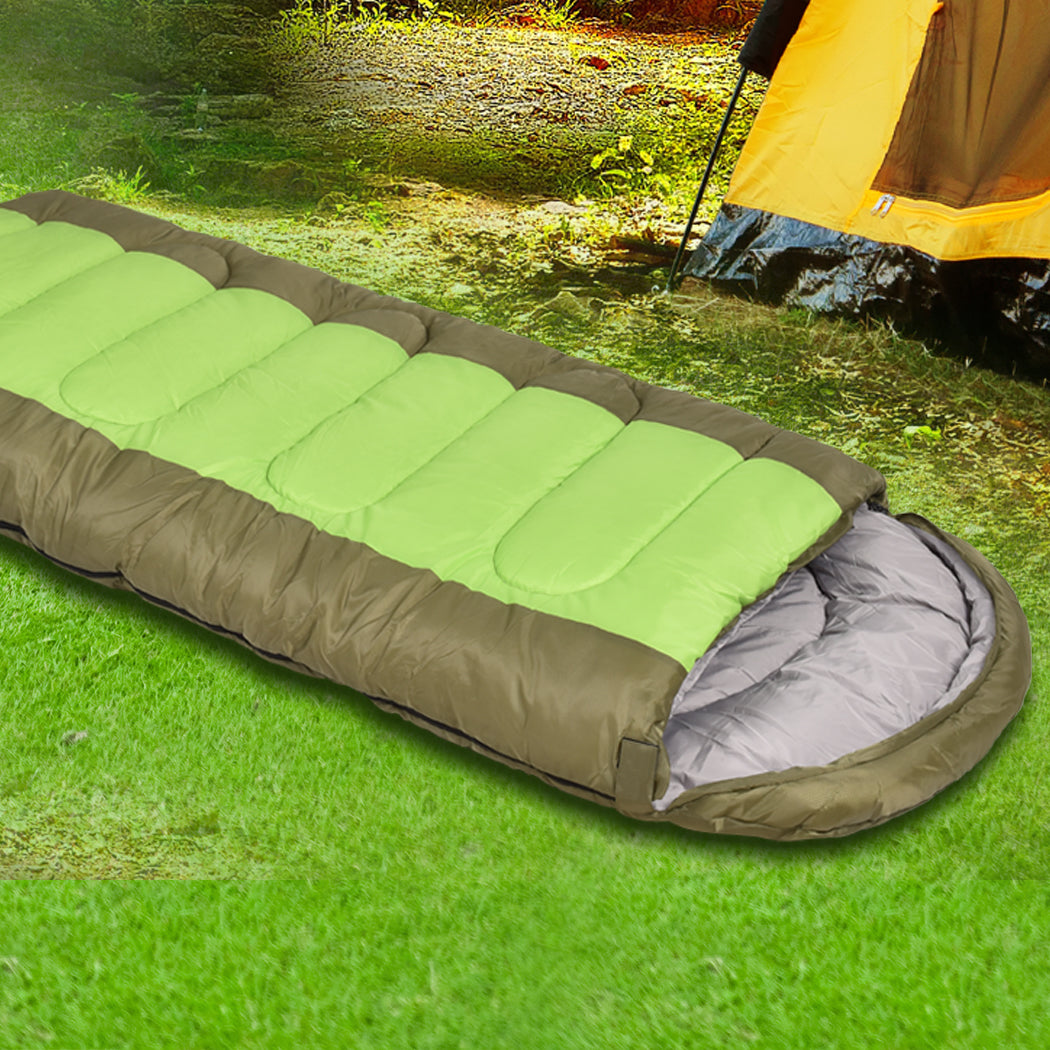 Mountview Sleeping Bag Outdoor Camping Green-1942352887959130119