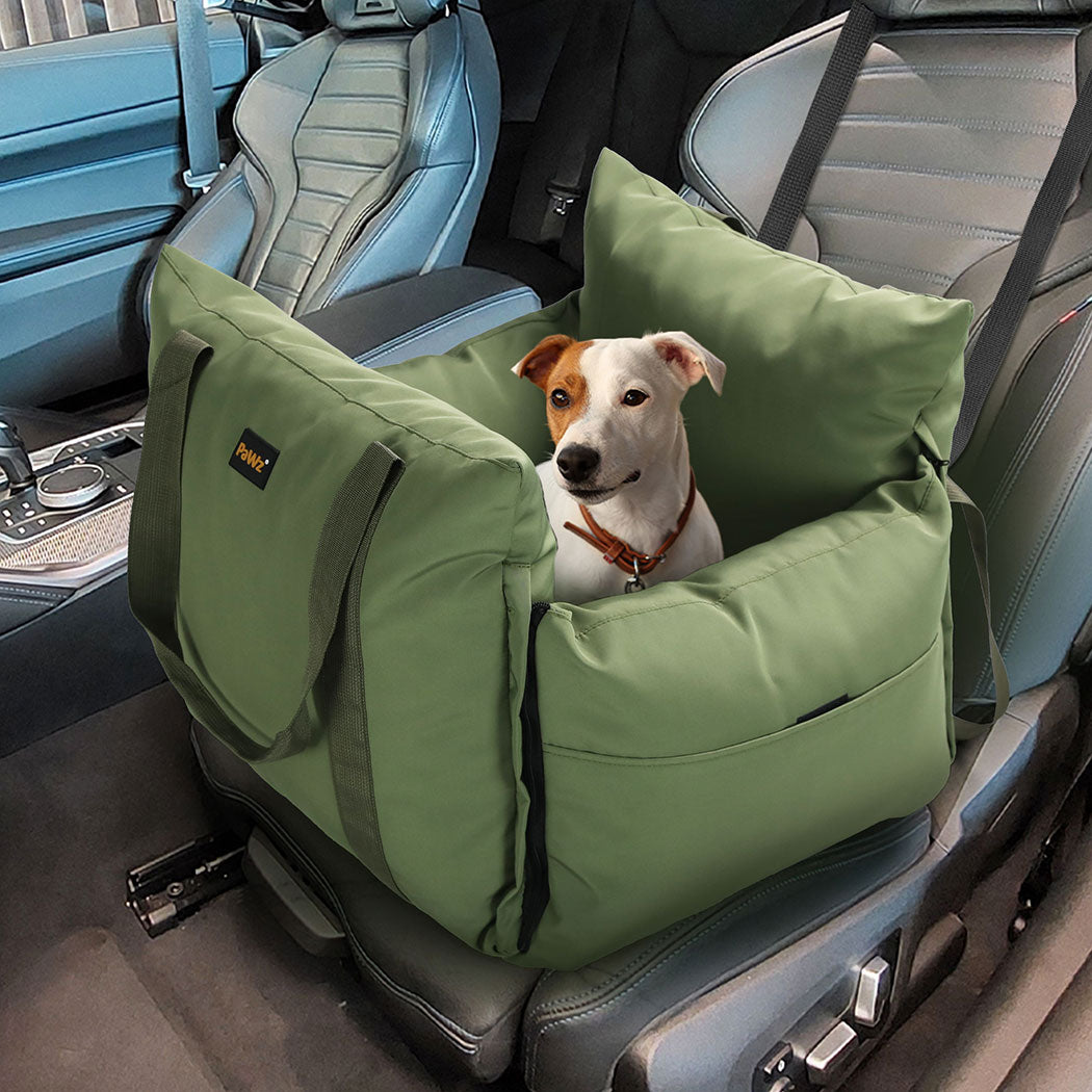 PaWz Dog Car Seat Booster Belt Green-1942352770598309895