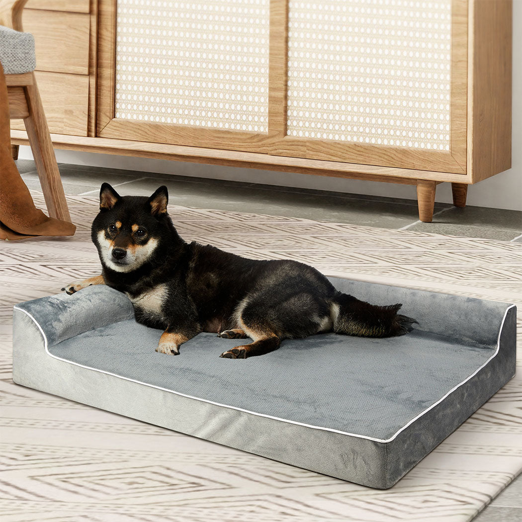 Pawz Orthopedic Dog Bed L Grey-1942353668061925383