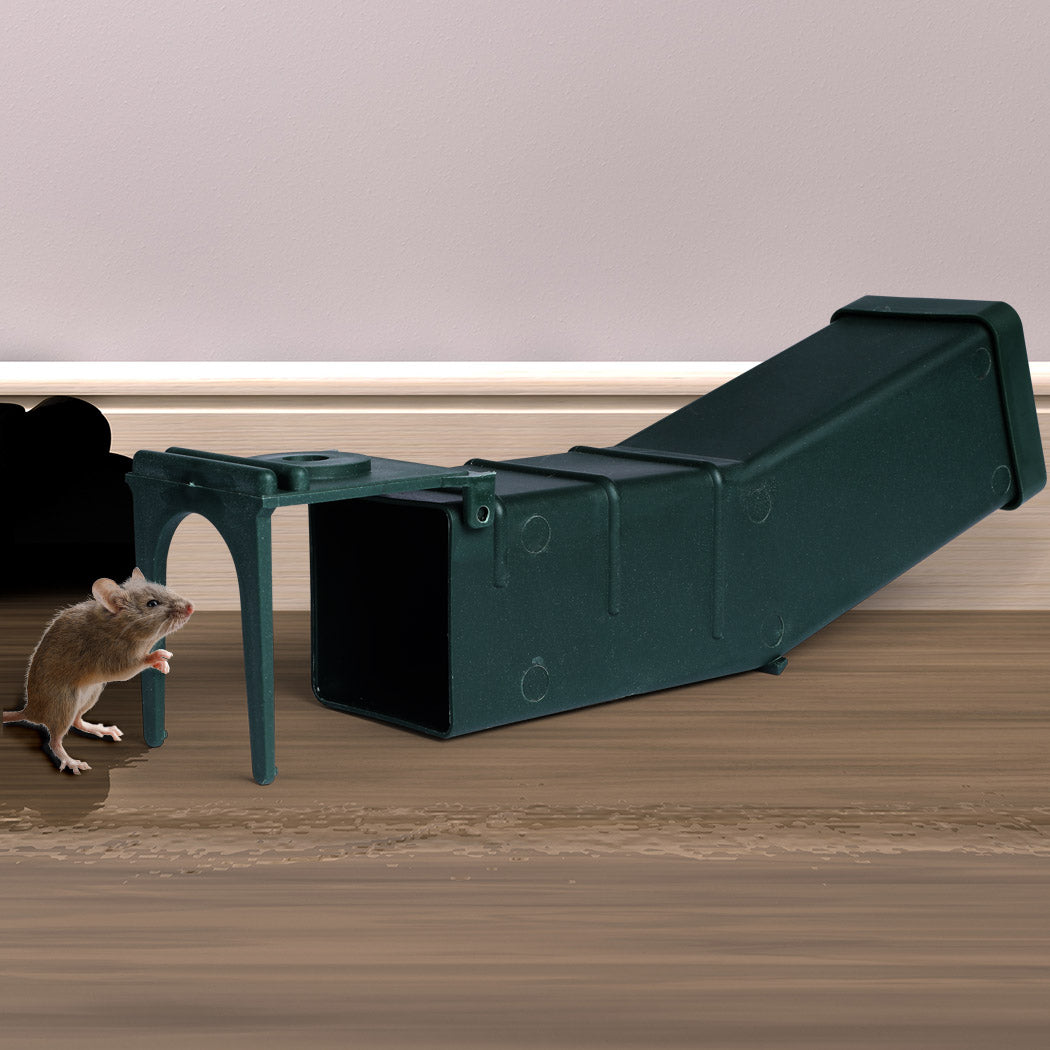 2x L Mouse Rat Trap Catch Capture Cage Green Large-1942352776566804486