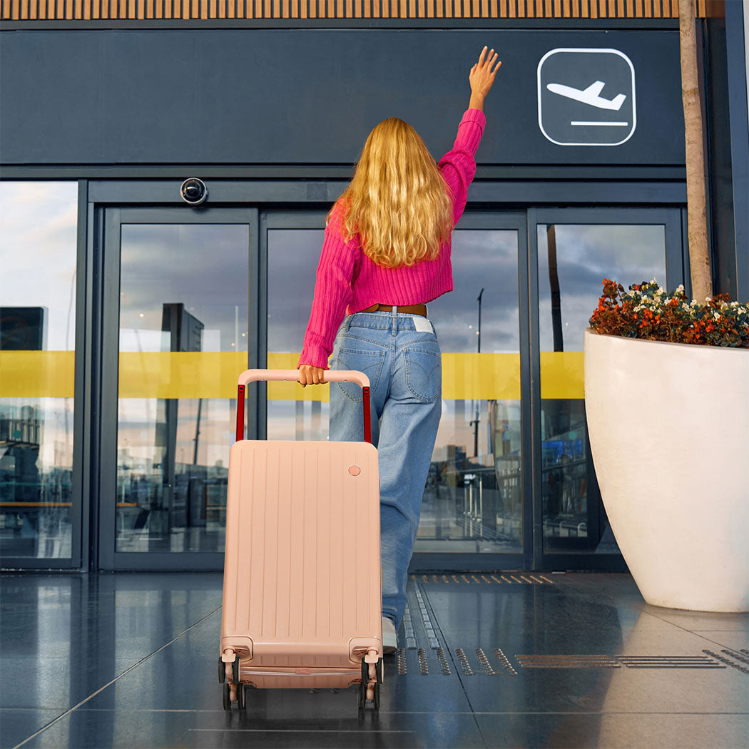 Slimbridge 26" Luggage Wide Handle Hard Case Pink-1942353662676439047
