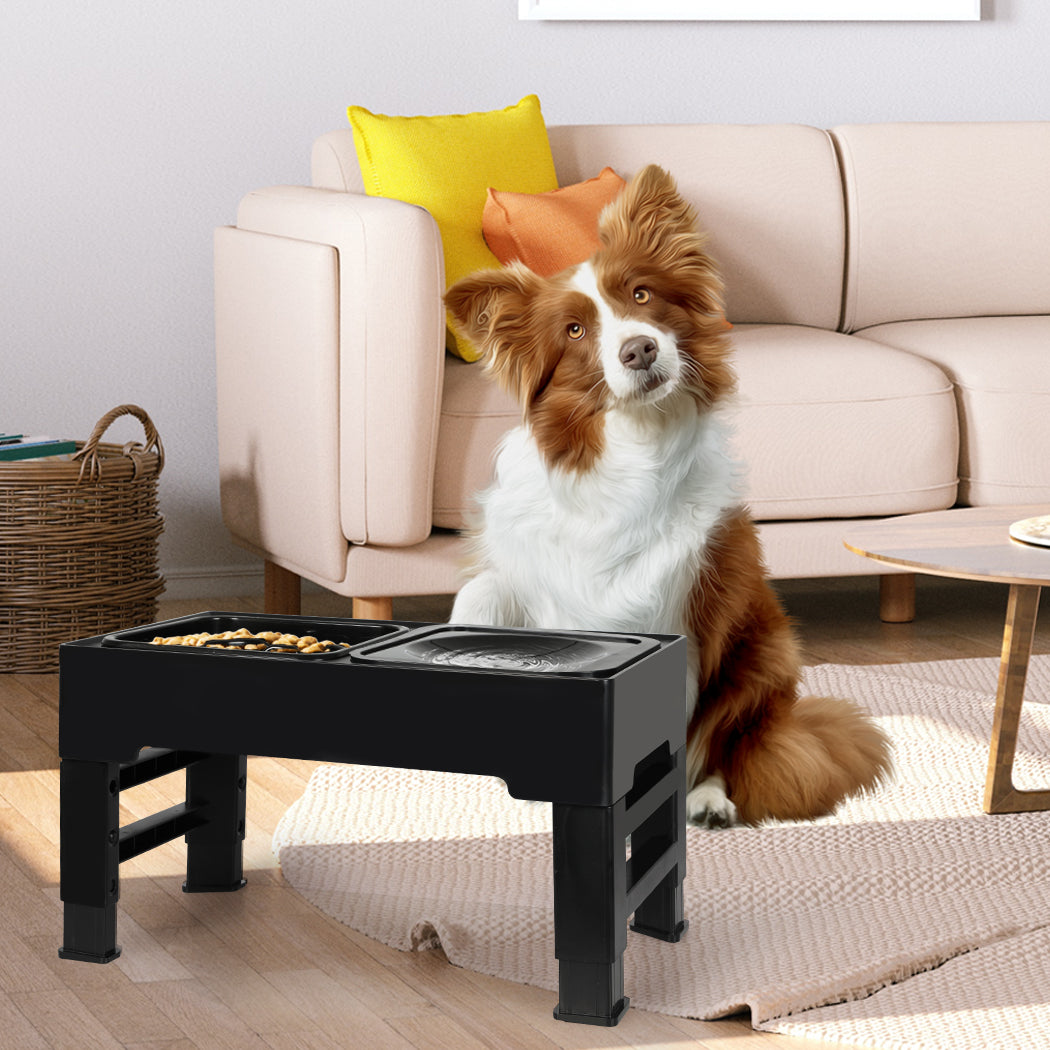PaWz Elevated Pet Feeder 4 Height Adjustable-1942352756140544007