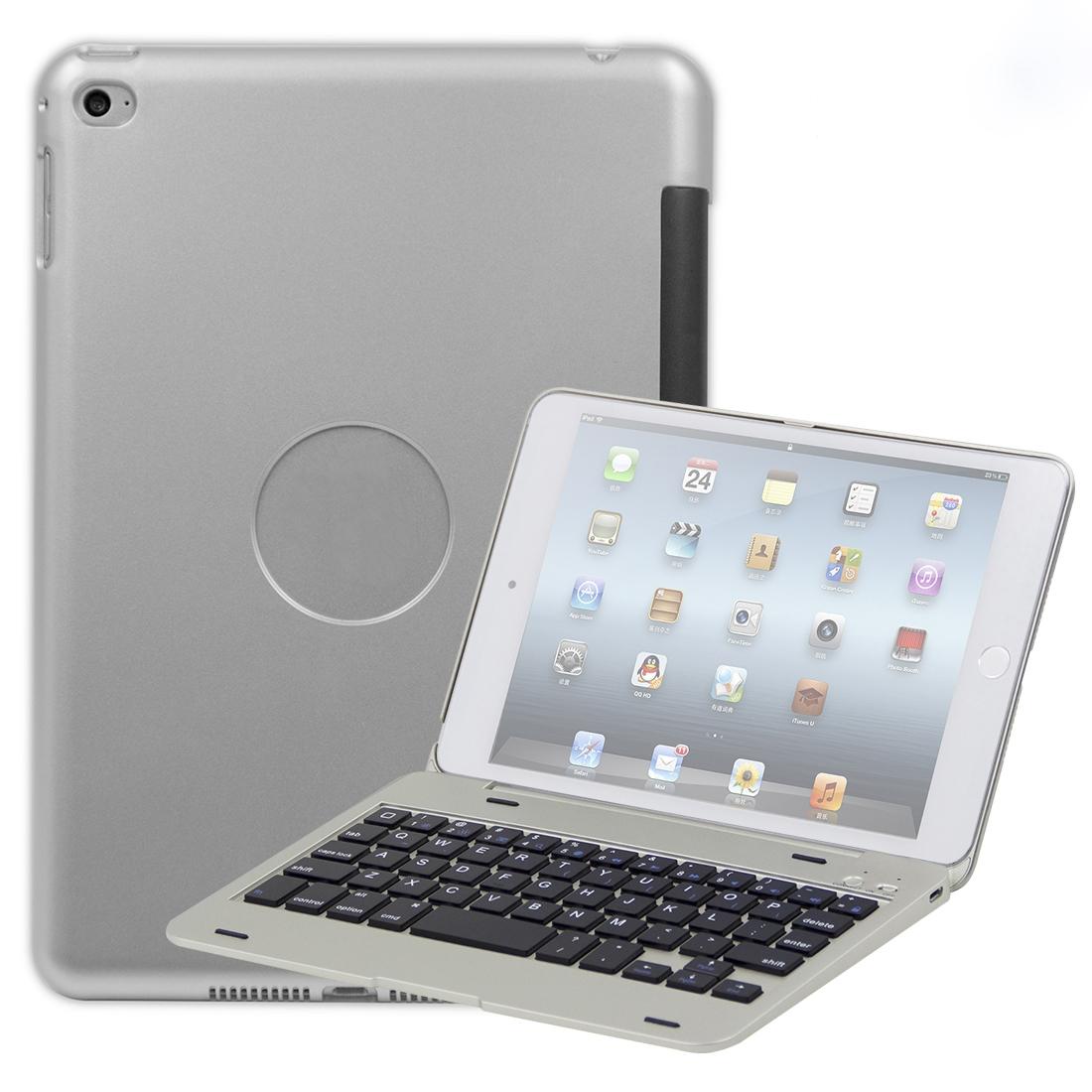 Bluetooth Keyboard Tablet Case For Ipad Mini 5 / 4 - Silver-1922443399517048835