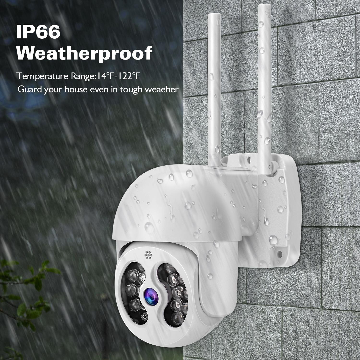 2.4G Wireless Ip Camera With 3.0Mp Waterproof Two-Way Audio Full Colour Night Vision Tf Card-1915196616520896515