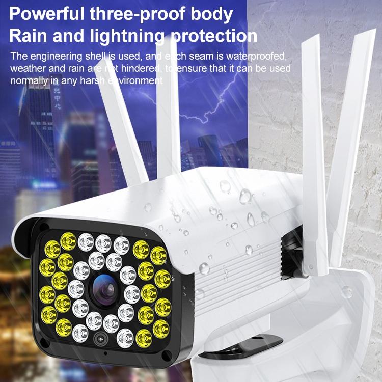 Hd Outdoor Surveillance Camera With Voice Intercom Night Vision Human Detection And Tf Card Slot-1915196616671891461