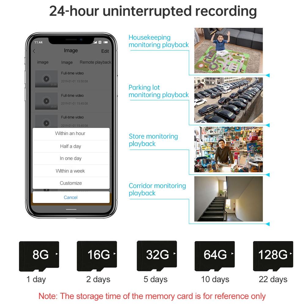 Smart Wifi Security Camera With Pan-Tilt 3.0Mp Tf Card Two-Way Audio Motion Detection Night Vision-1915196616202129417