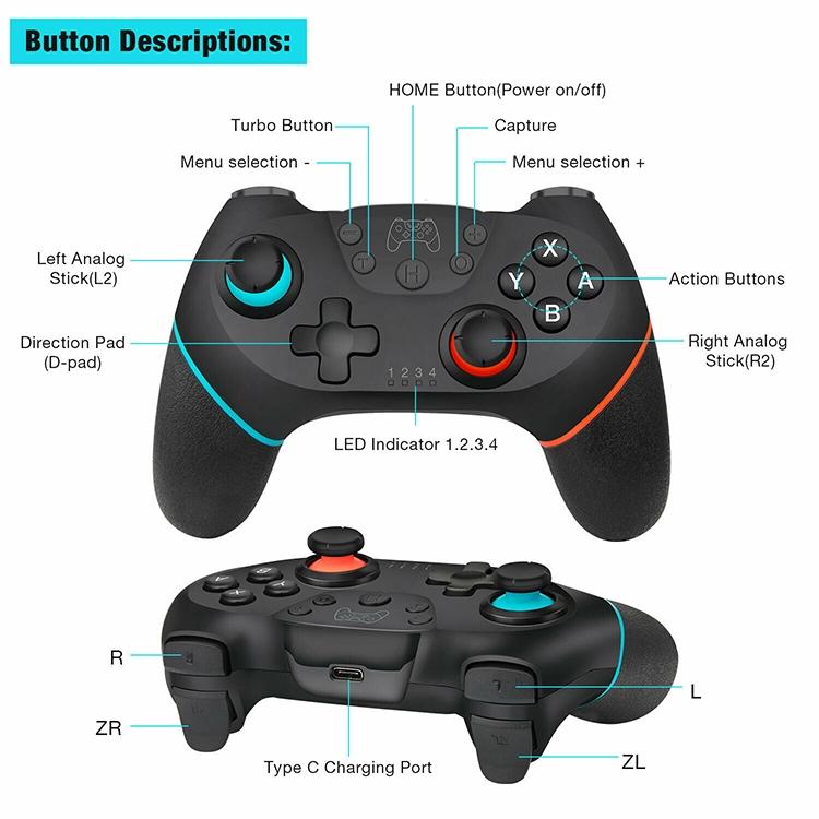 Pro Tooth Gamepad For Switch - Compact Controller-1915197058785087491
