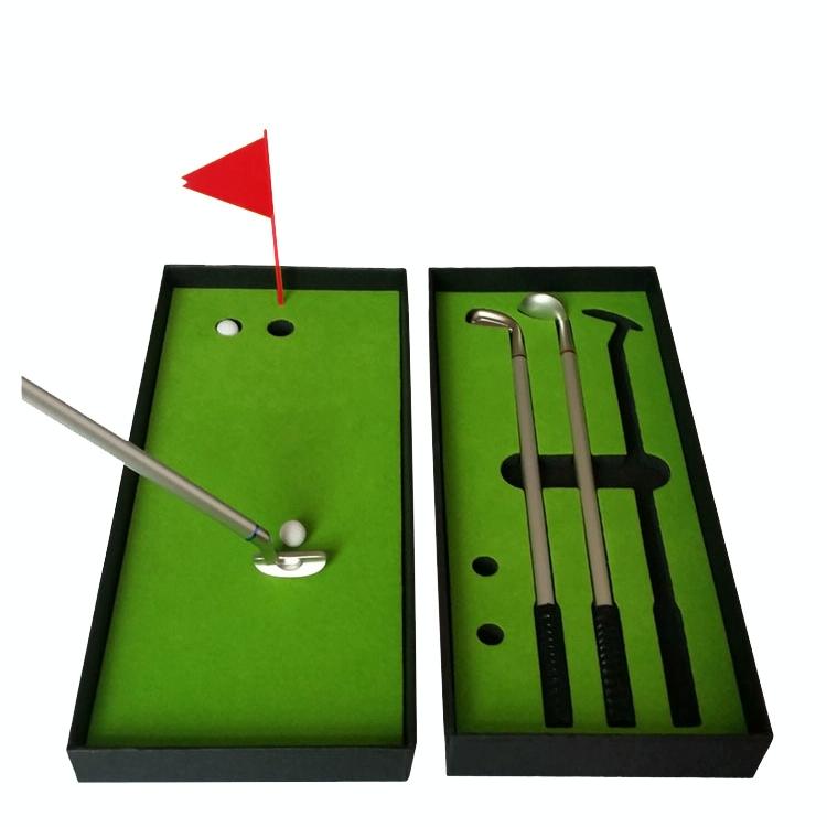 Mini Golf Putting Mat Trainer - 24.5X10.5X3.5Cm Court Push Rod-1915198018890633217