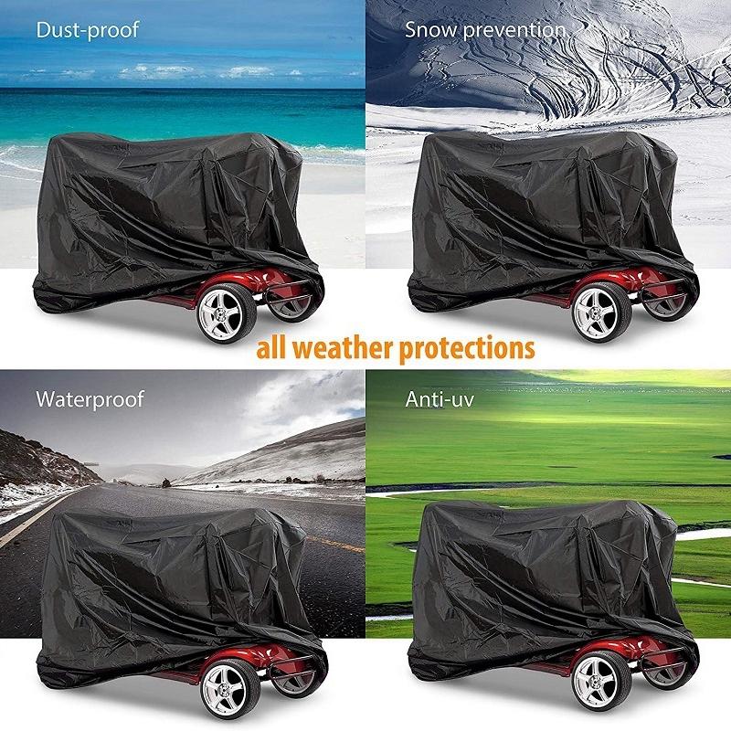 Protective Cover For Electric Scooter - Dustproof & Anti-Uv - 190X71X117Cm - Black-1915196750608601091