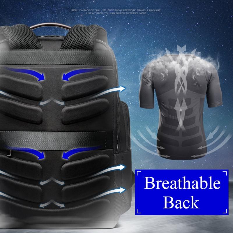 Waterproof Anti-Theft Outdoor Shoulder Bag With Usb Port - Large Capacity - Black-1915196803091927044