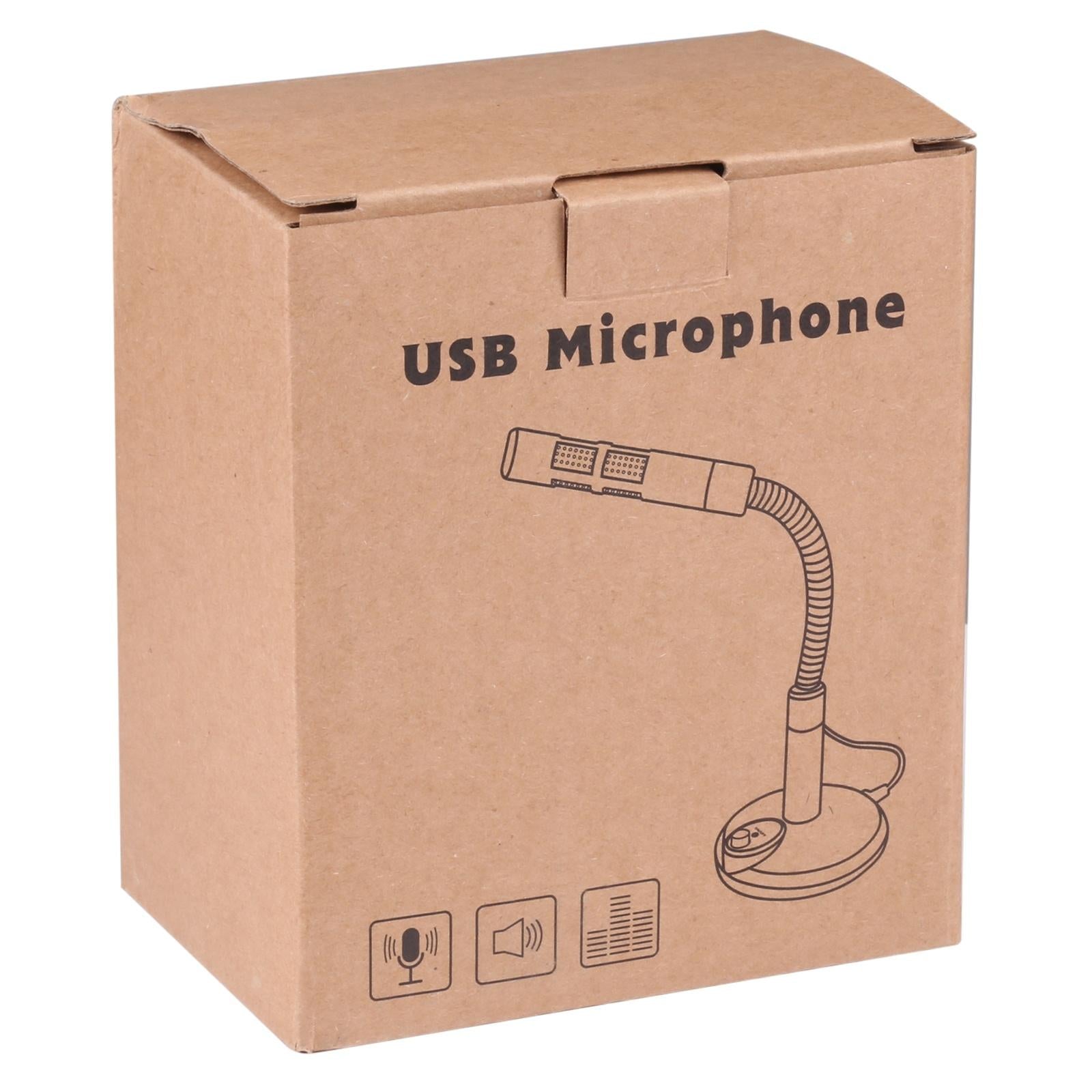 Usb Computer Microphone - Plug And Play - Black-1915196753523642373