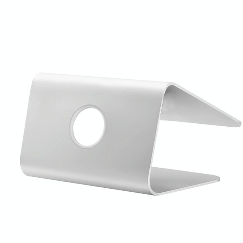 Aluminum Cooling Stand For Mac Ipad And Laptops - Rotating Design Silver-1915196595629068290