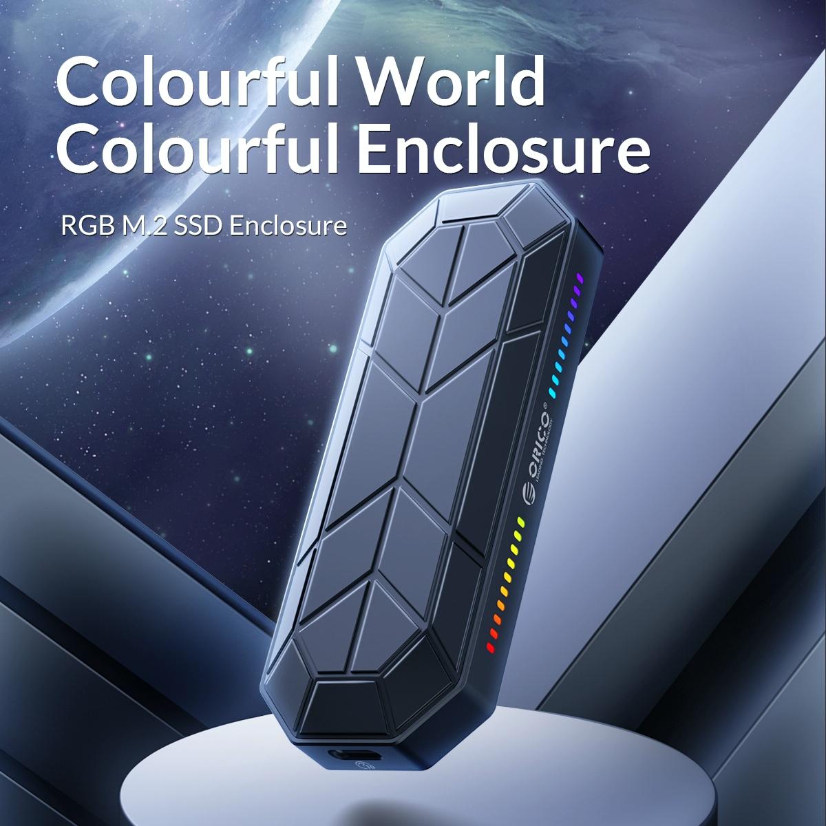 Rgb M.2 Nvme Ssd Enclosure - Compact Design-1915198323296440322