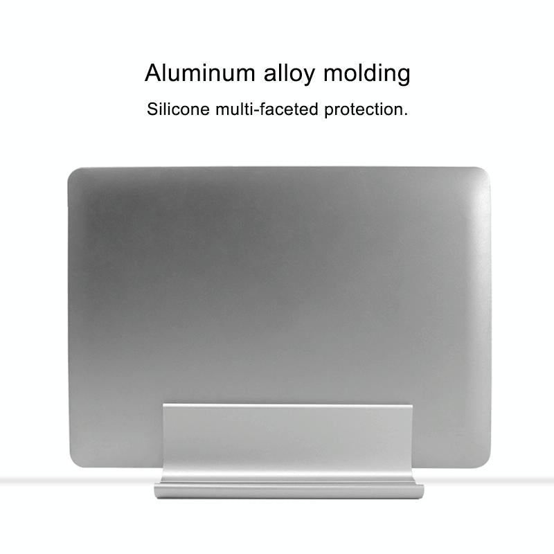 Adjustable Vertical Laptop Stand - Portable Aluminum Alloy Base Black-1915196776286130180