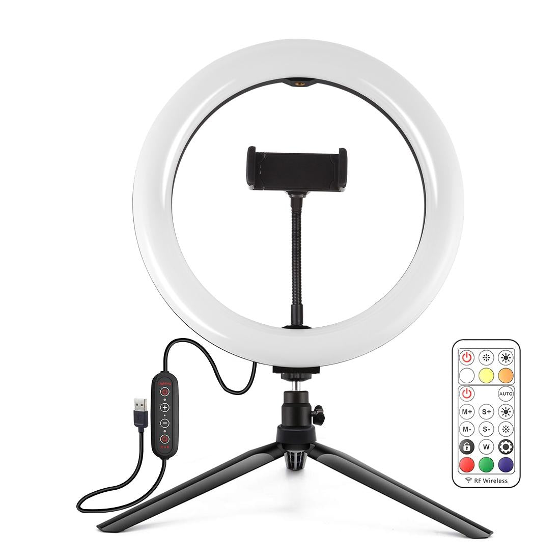 10.2 Marquee Led Beauty Light With Tripod And Remote - Dual-Colour Ring Light For Vlogging And Photography-1915196724595527681