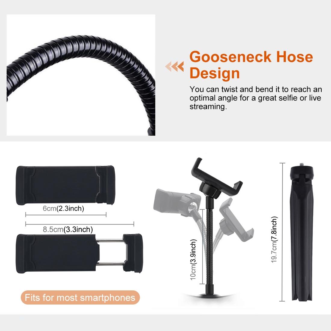 10.2 Marquee Led Beauty Light With Tripod And Remote - Dual-Colour Ring Light For Vlogging And Photography-1915196724595527686