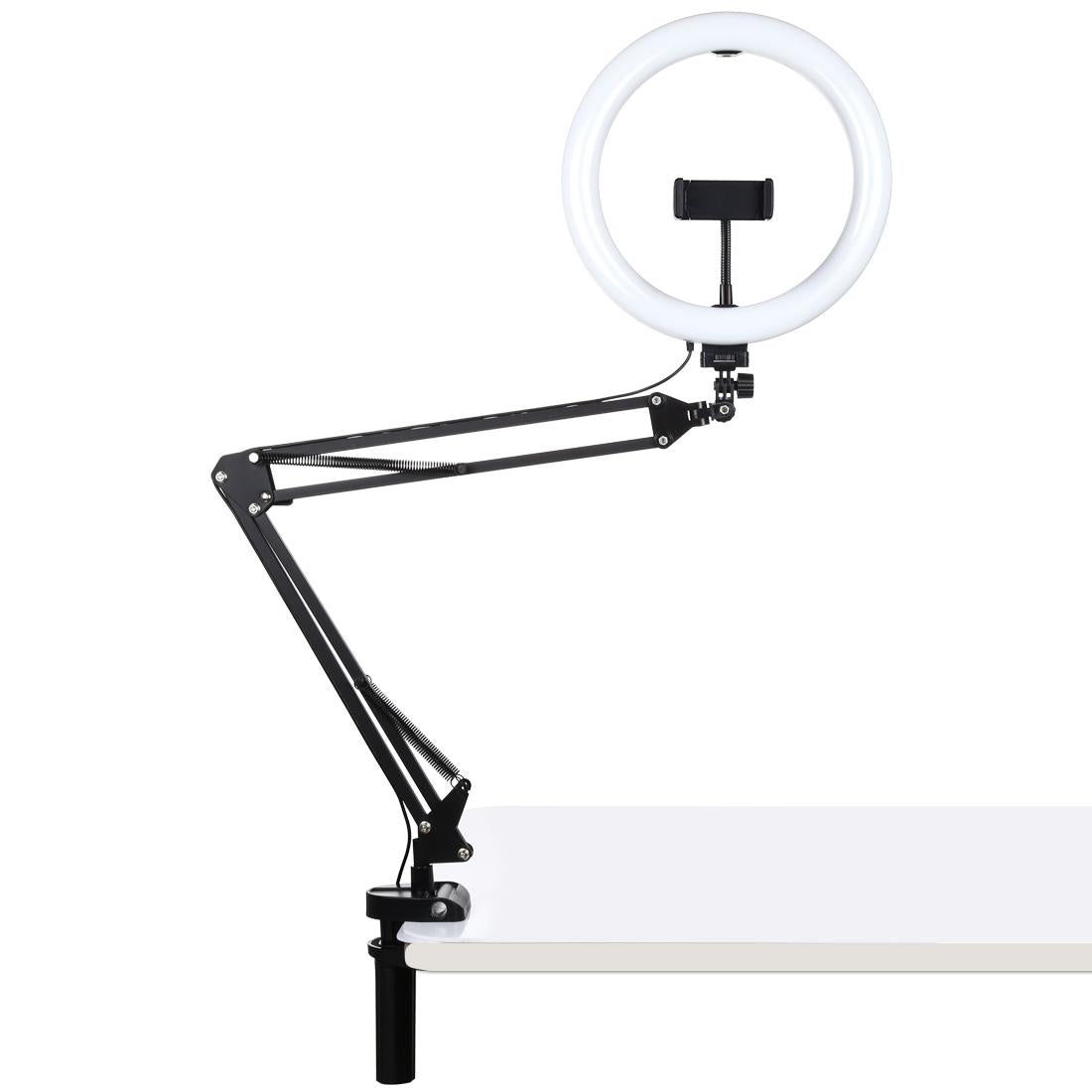 10.2 Ring Light With Usb 3 Modes Dual Colour Phone Clamp-1915196684514758657