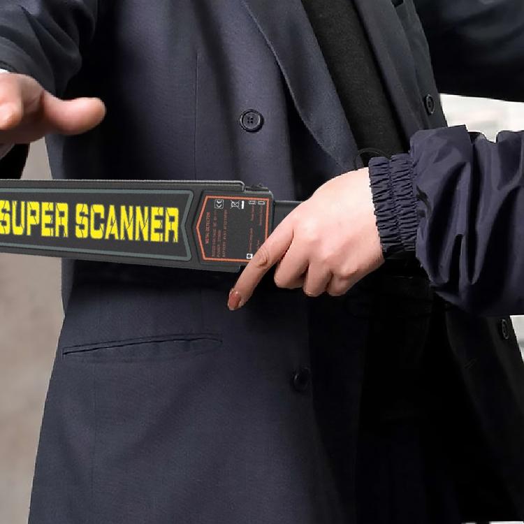 Black Super Scanner Wand Metal Detector - Md-3003B1-1922443451295731718