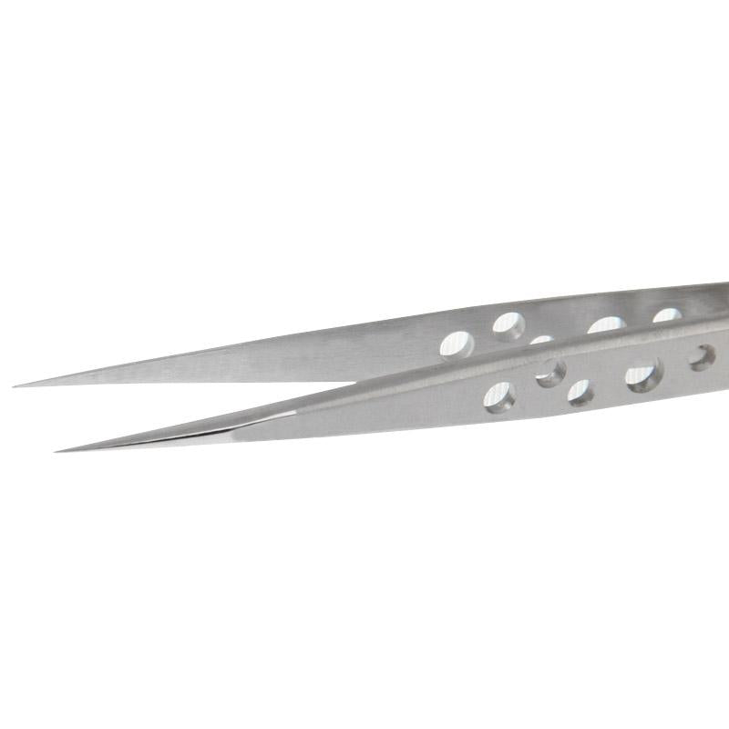 Premium Steel Straight Tweezers - Anti-Magnetic Anti-Acid High Hardness-1915197221230481413