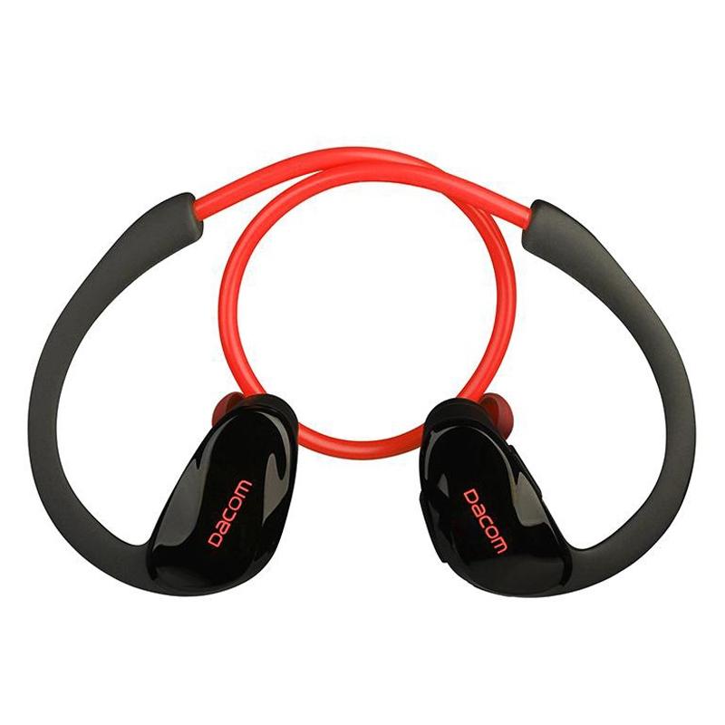 Red Dacom Athlete Bluetooth Earphones With Mic - Sport Running Stereo-1915196589887066113