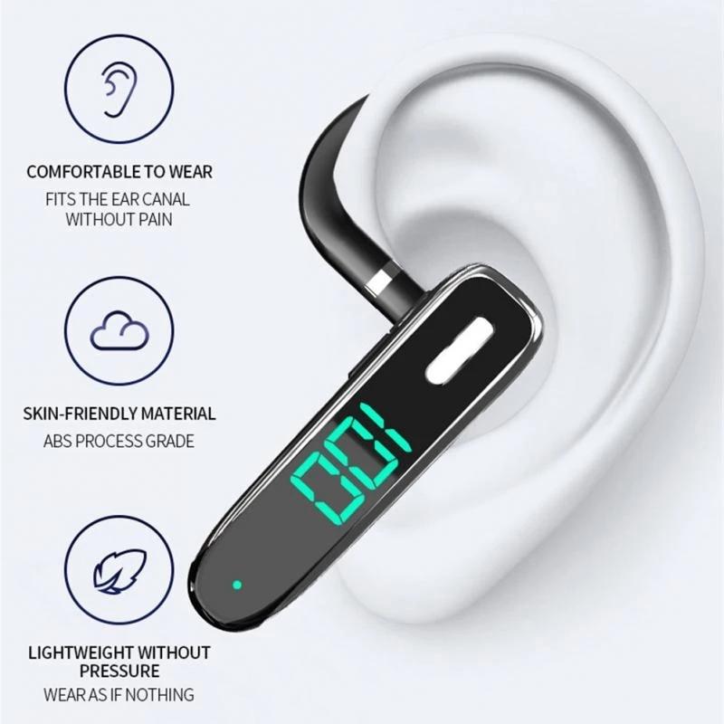 5.3 Bluetooth Business Ear-Hook Earphone With Mic - K50-1915197518589857794